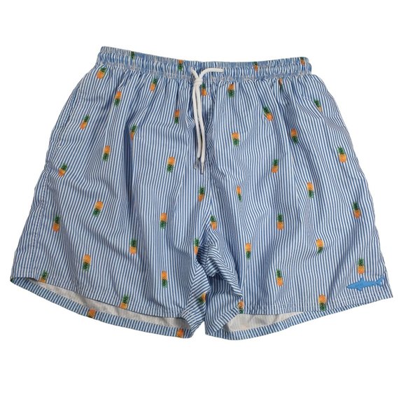 Uzzi Men Swim Trunks Drawstring 2XL Waist 30 Inch Pineapple Pool Party Vacation - Picture 1 of 7